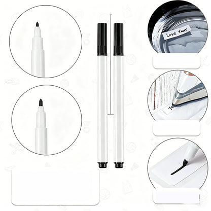 200 Piece Waterproof Self-Stick No Iron Clothing Labels