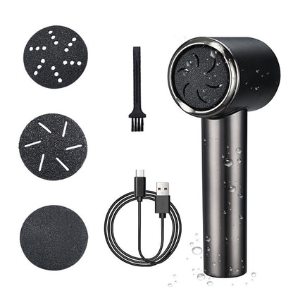 Electric Care Pedicure Foot File with Dander Vacuum Hard Dead Skin Callus Remover-Black