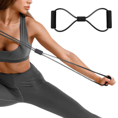 11Pcs Set Versatile Resistance Bands Exercise Fitness Strap for Home Office Traveling Full-Body Workout