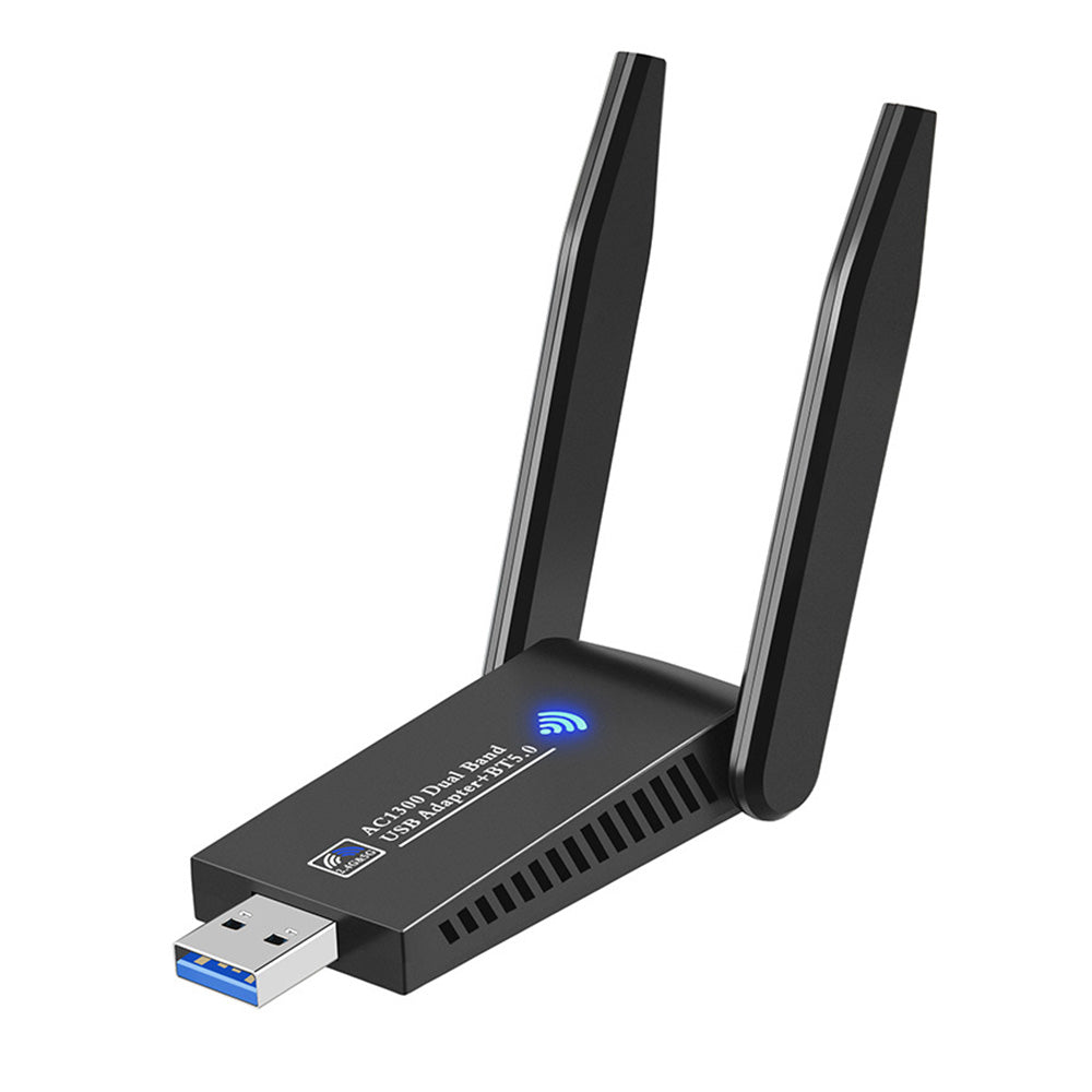 WiFi Wireless Adapter Bluetooth 5.0 Dual Band High-Gain Antennas for Windows Mac