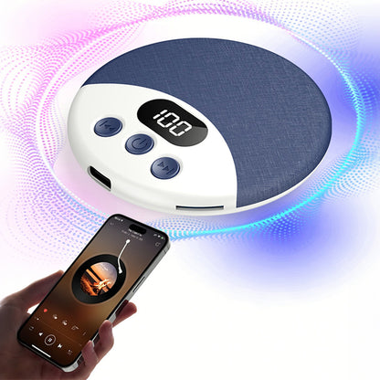 Under Pillow Bluetooth Sleep Speaker Wireless Bone Conduction Pillow Speaker-Blue