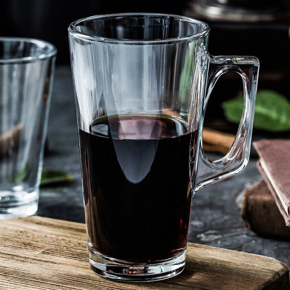 2 Pack 440ml Thick Glass Mugs for Juice Drinks Wine
