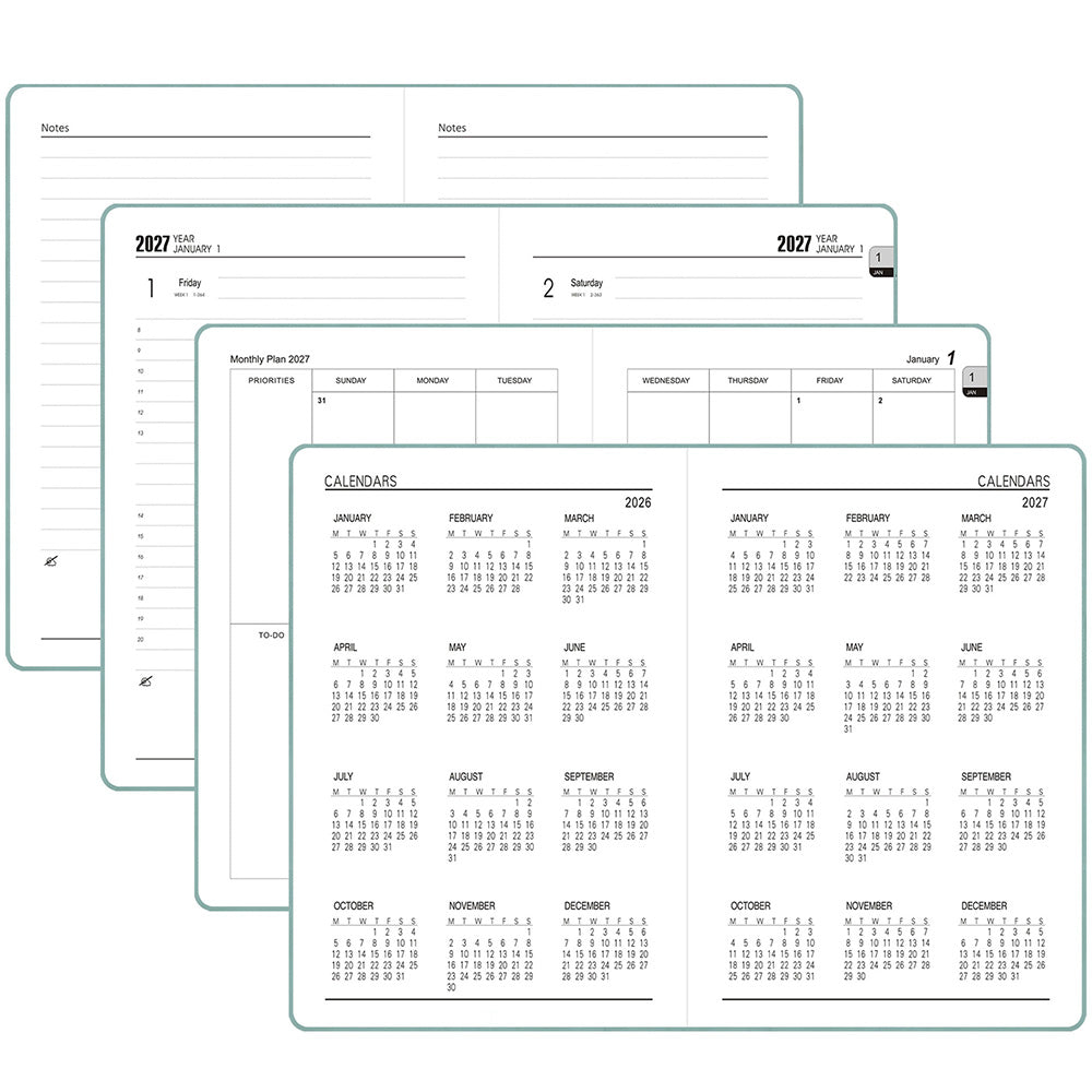 2026â€?027 Monthly Planner Calendar Blue