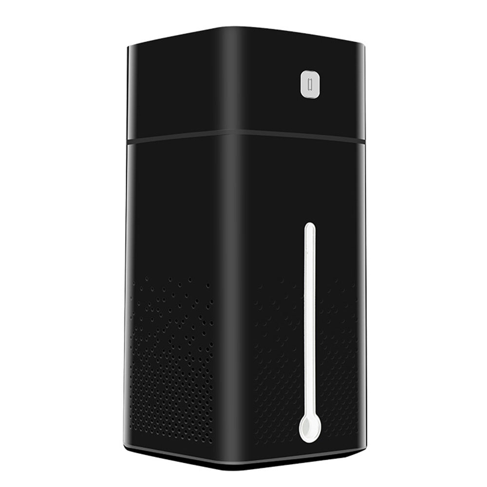 1L Ultrasonic Air Humidifier Cool Mist with 7 Color LED Light for Bedroom Office Desktop Home-Black