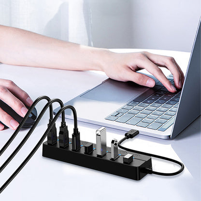 7 Port USB 3.0 Hub 5Gbps Splitter for PC Laptop Keyboard Mouse