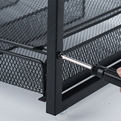 Desk Organizer Computer Monitor Stand Riser with Drawer and Pen Holders