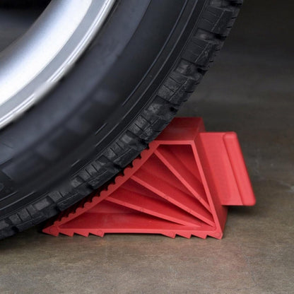 2Pcs RV Wheel Chocks Non-Slip Base Wheel Stoppers for Cars Camper RV Trailer