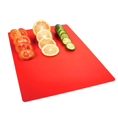 4Pcs Set Flexible Cutting Boards Plastic Kitchen Chopping Boards for Meat and Vegetable