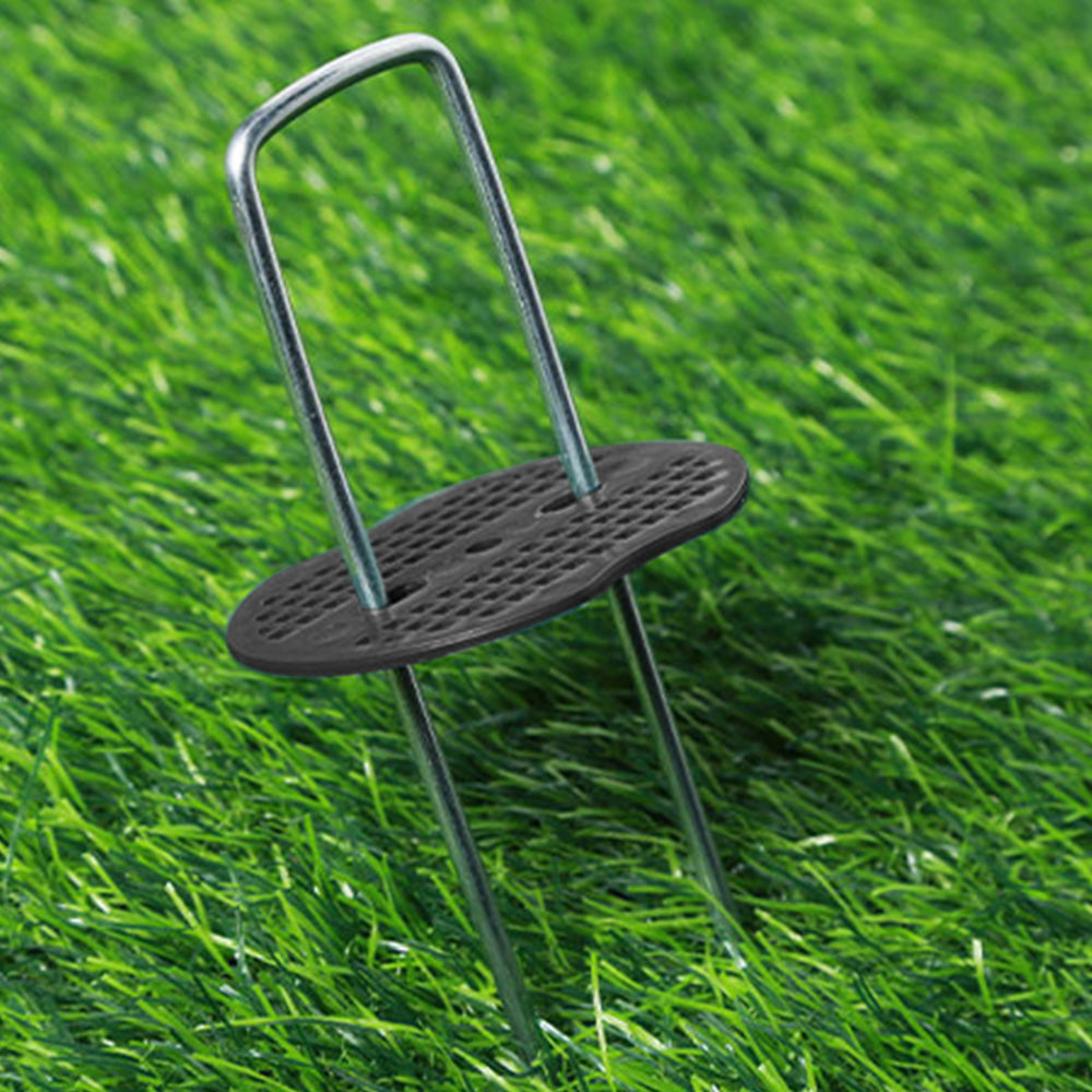 50Pcs 15cm Galvanized U Shaped Stakes for Weed Barrier and Landscape Fabric-3mm