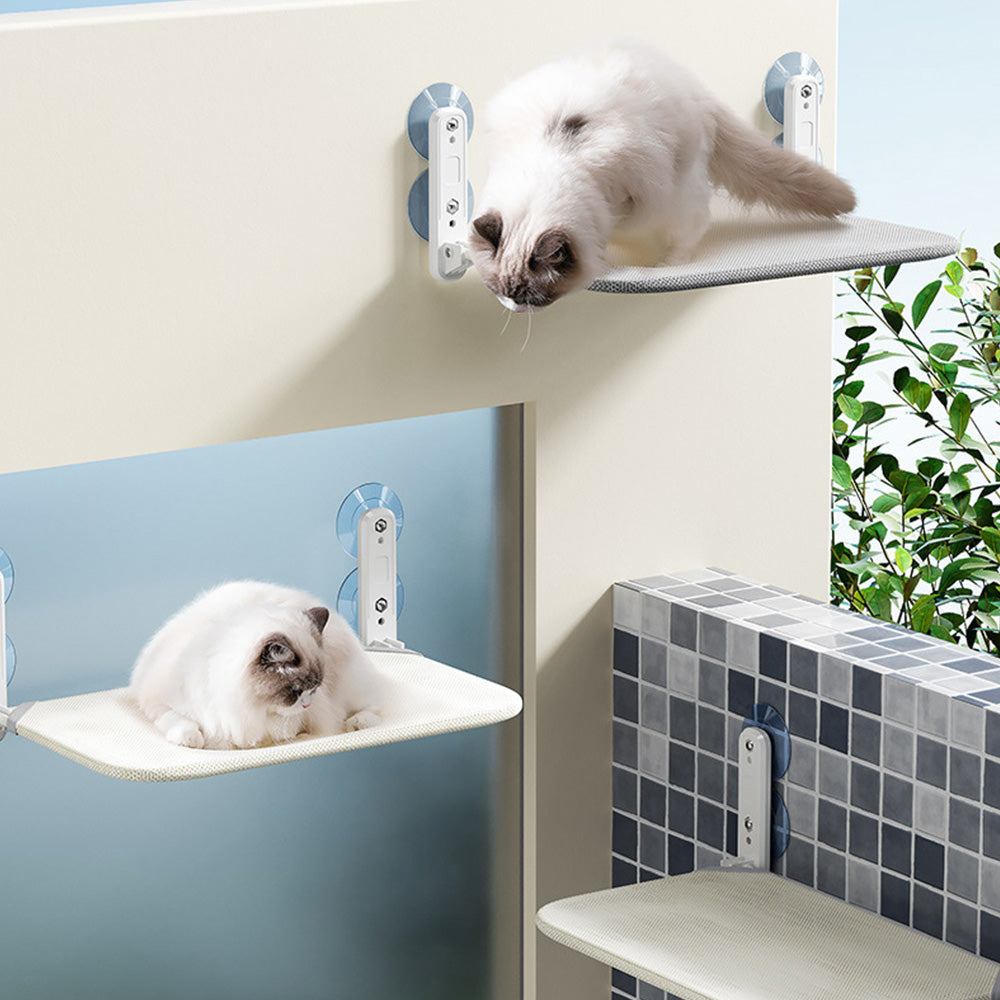 Foldable Cat Window Perch with 4 Strong Suction Cups for Balcony Indoor Cat Bed
