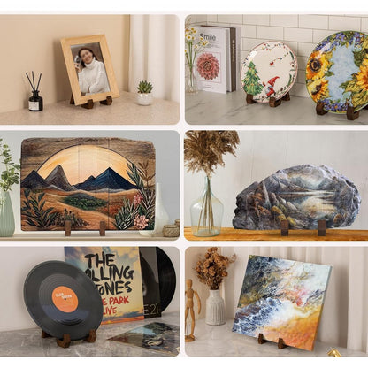 Picture Display Stand Plate Holder for Picture Frame Dish Photo Plaque Platter