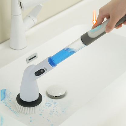 Electric Spin Scrubber with 9 Replaceable Brush Heads 2-Speed Cordless Cleaning Brush