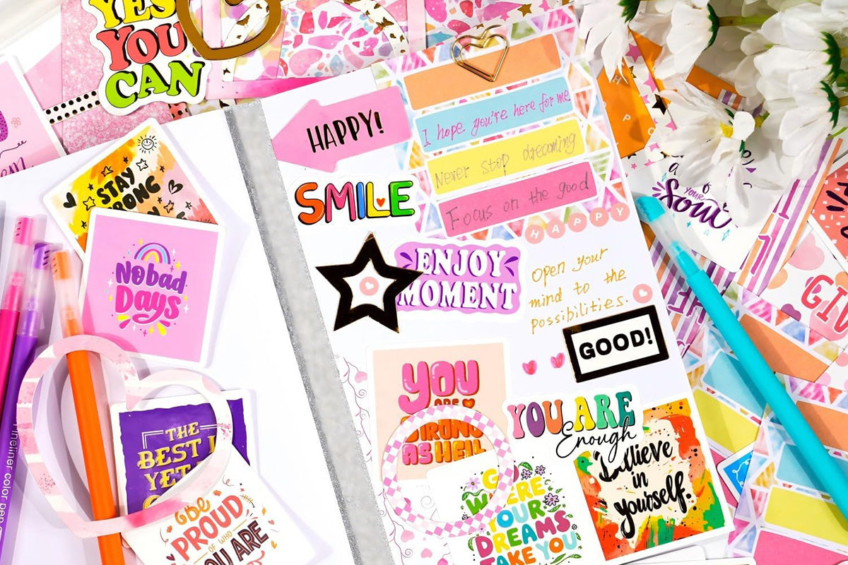 DIY Journal Kit for Girls Age 6 Journaling Art Crafts Kit Scrapbook Diary-Blue