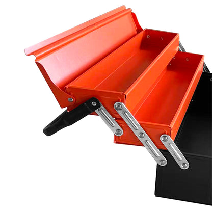 3 Tier Metal Tool Box with Handle Lock Hole