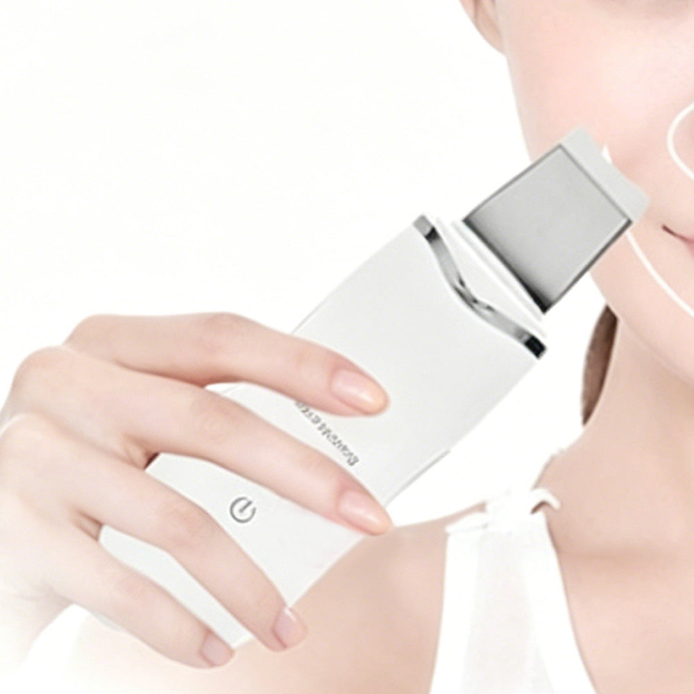 Ultrasonic Skin Scrubber Pore Cleansing Tool for Facial Care-White