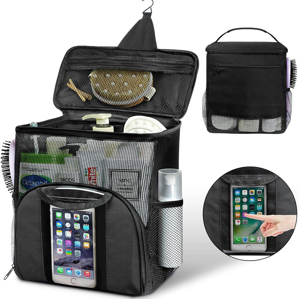 Large Capacity Hanging Toiletry Bag Portable Shower Caddy Dorm for Travel Camping Gym
