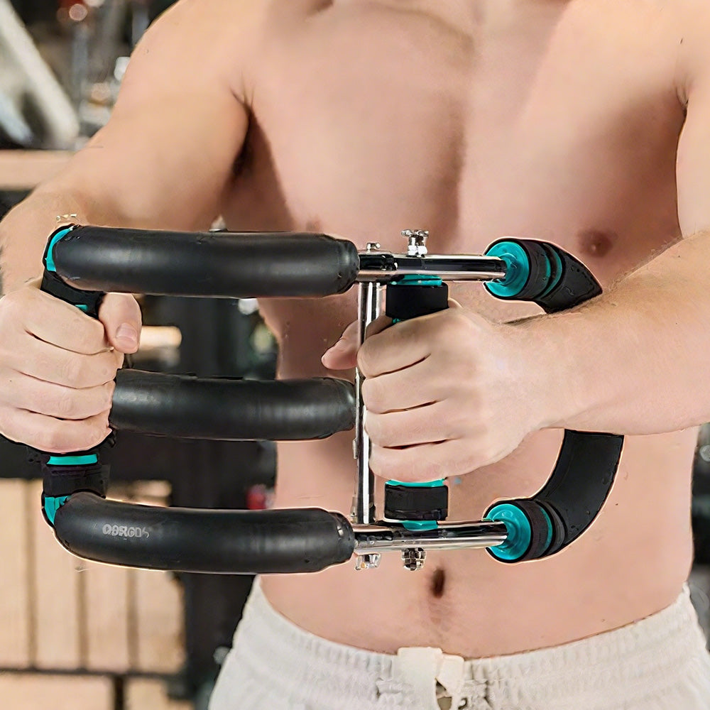 Adjustable Twister Arm Trainer & Chest Exerciser with 3 Springs Blue