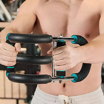Adjustable Twister Arm Trainer & Chest Exerciser with 3 Springs Blue