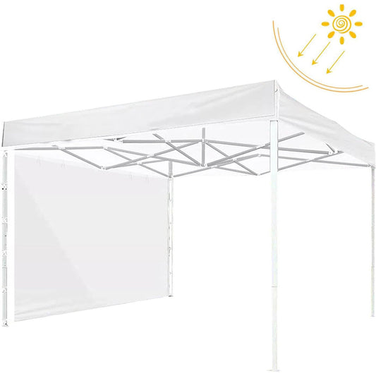Instant Canopy Tent Sidewalls Portable Canopy with Side Panels for Camping White
