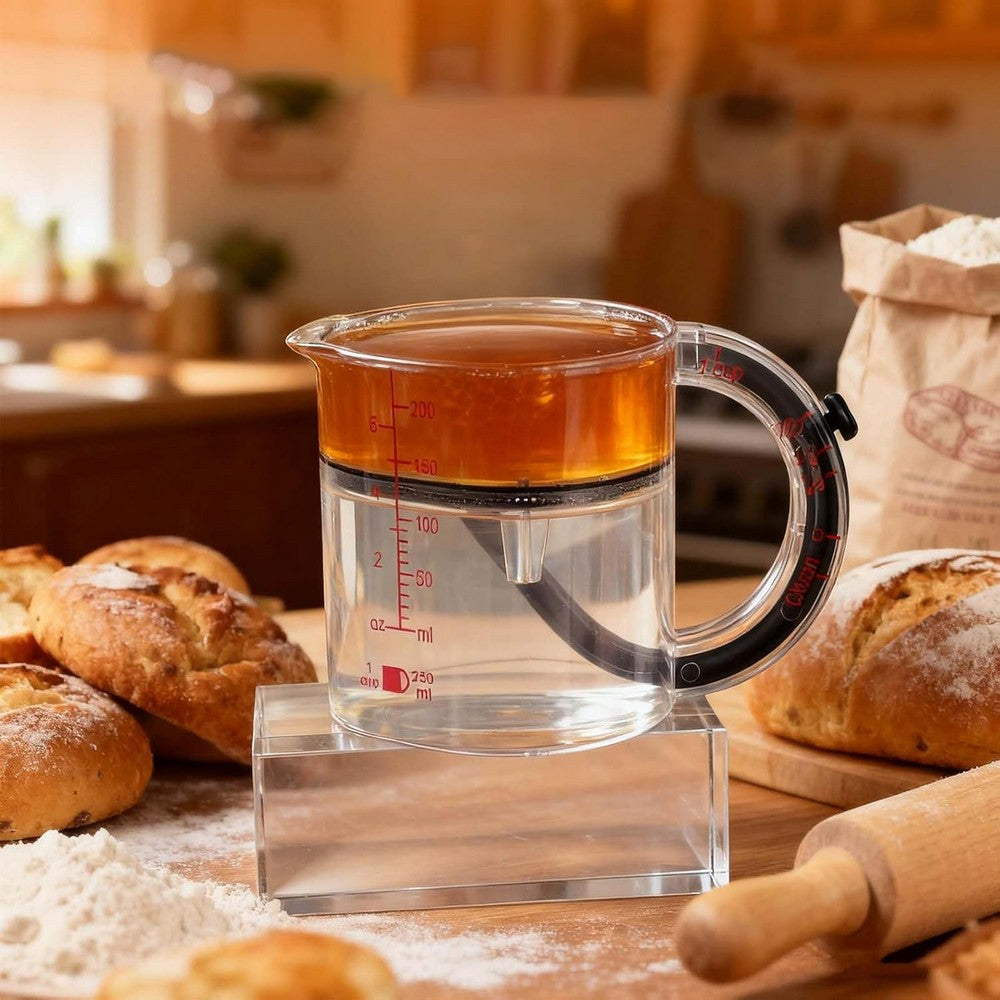 4 in 1 Adjustable Measuring Cup for Cooking and Baking and Ingredients