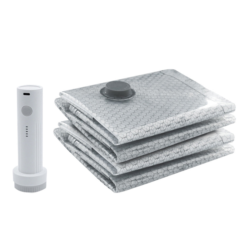 18PCS Travel Vacuum Storage Bag Set with Rechargeable Electric Air Pump