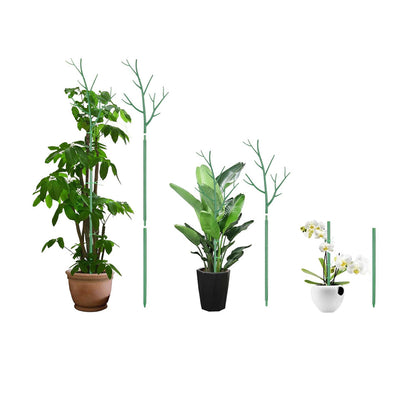 Plant Support Stake Set Plant Support Poles Orchid Clips Plant Ties for Climbing Indoor Outdoor Plants