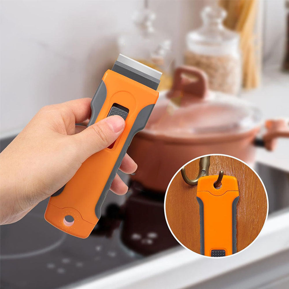 Retractable Razor Blade Scraper Tool with 15 Metal Blades