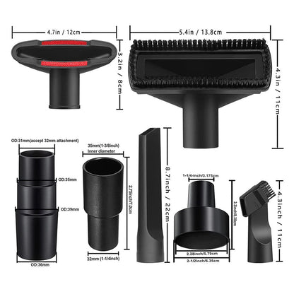 16Pcs Universal Vacuum Cleaner Attachment Kit