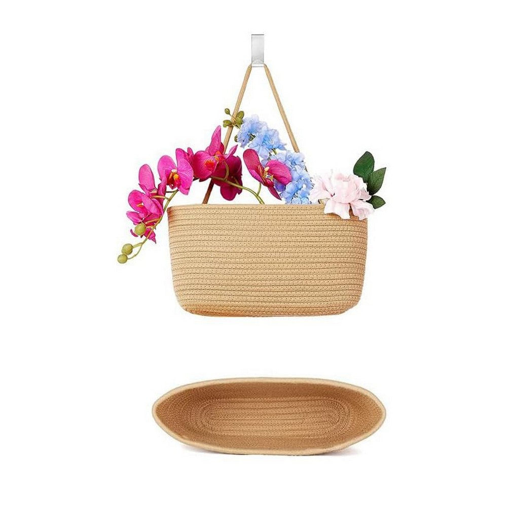 Over the Door Hanging Organizer Bag Detachable 3-Tier Hanging Wall Basket