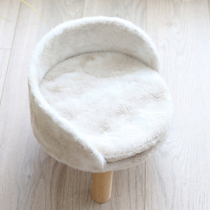 Elevated Dog Cat Bed Sofa Couch Kitten Lounge Raised Pet Bed with Legs-S