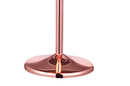 Stainless Steel Stemmed Wine Glasses Shatter Proof Unbreakable Wine Goblets-Rose Gold