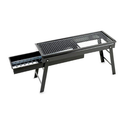 Portable Folding Charcoal BBQ Grill Drawable Barbecue Grill for Outdoor Camping Hiking Picnics Traveling