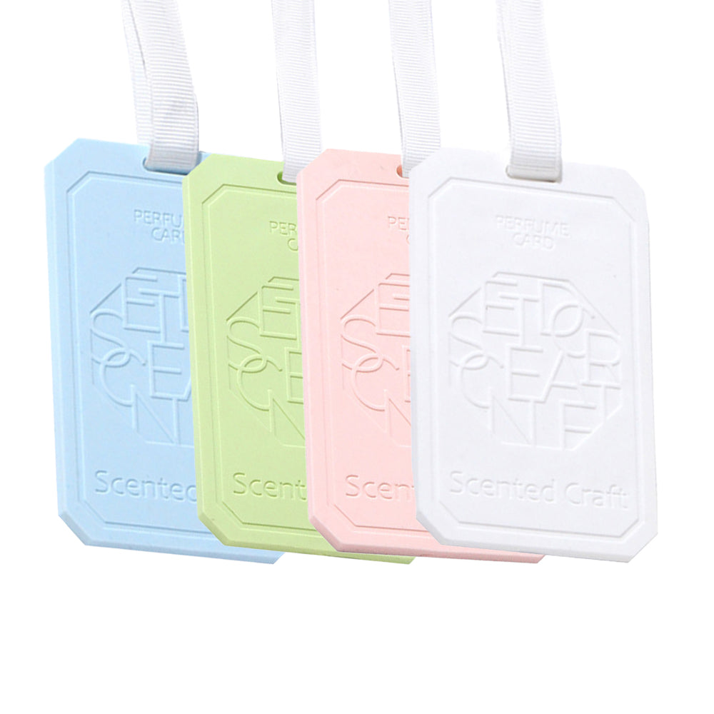 4Pcs Hanging EVA Wardrobe Aromatherapy Tablets Car Air Freshener Incense Tablets with Lanyard ?????