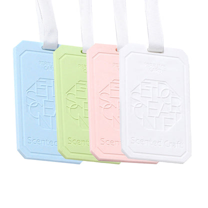 4Pcs Hanging EVA Wardrobe Aromatherapy Tablets Car Air Freshener Incense Tablets with Lanyard ?????