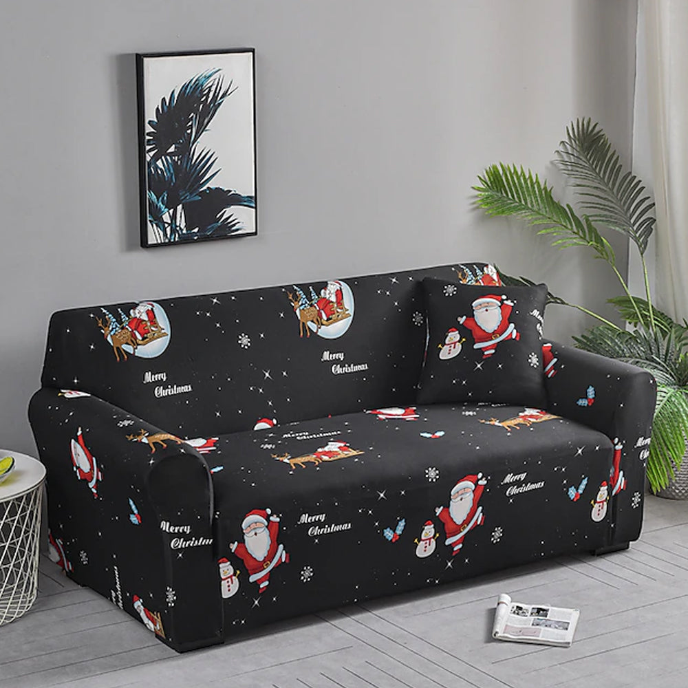 Christmas Stretch Sofa Cover Lounge Slipcover Protector Couch Cover Style 4