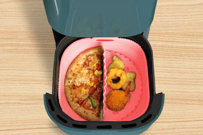Air Fryer Silicone Liners For reusable Baking Tray Oven Accessories-Pink