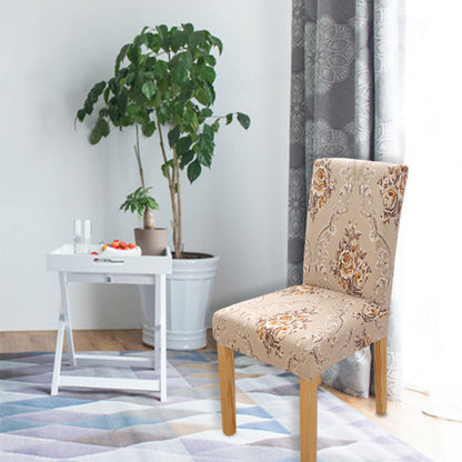 Printed Stretch Dining Chair Covers Removable Soft Chair Protector Dining Chair Slipcovers Home Decor for Home Kitchen Hotel Party Wedding Dining Room