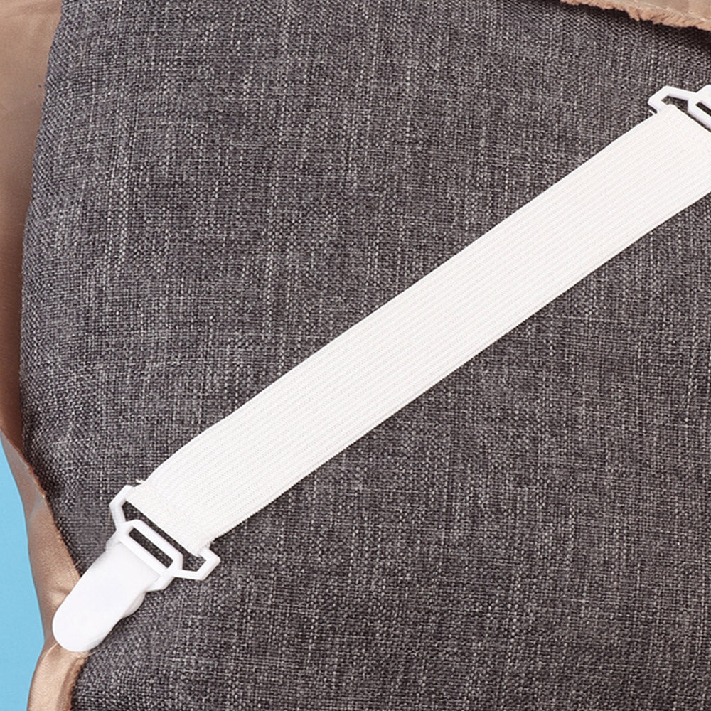 4pcs Bed Sheet Grippers Blankets Clips Sheet Holder Clips Clamps Fastener Quilt Cover Grippers