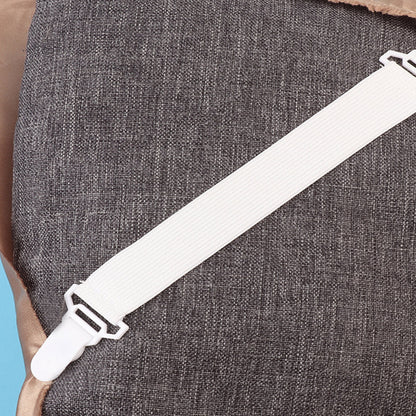 4pcs Bed Sheet Grippers Blankets Clips Sheet Holder Clips Clamps Fastener Quilt Cover Grippers