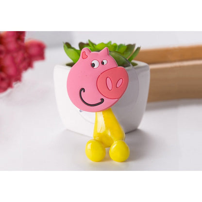 5 X Cute Cartoon Toothbrush Holder with Suction Mounts