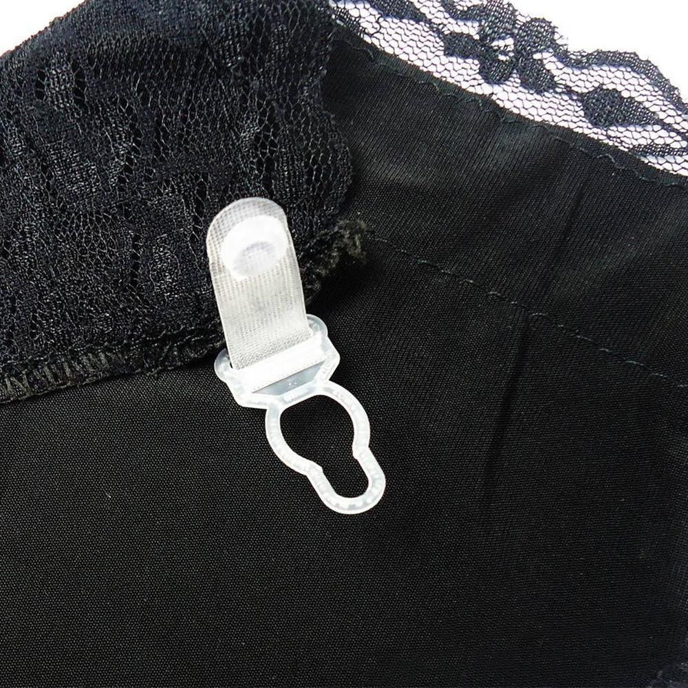 6 Pcs Lace Trim Clip on Cleavage Cover for Women Bra