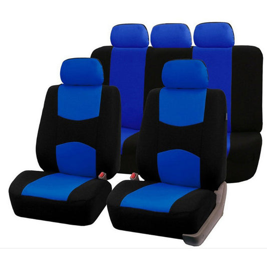 9PCS Car Seat Covers Universal Car Seat Protector Protection Cover Blue