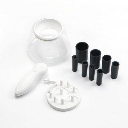 Makeup Brush Cleaner and Dryer Makeup Brush Cleaning Tools Kit White