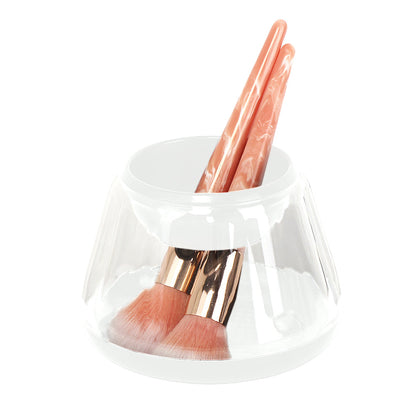 Makeup Brush Cleaner and Dryer Makeup Brush Cleaning Tools Kit White