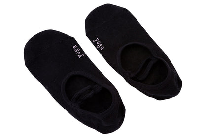 Anti Slip Yoga Ballet Socks Bandage Cotton SocksSports Socks Non slip Yoga Athletic Socks for Barre Ballet Barefoot Workout Hospital-3 Pairs(2 Pairs Black and 1 Pair Pink)