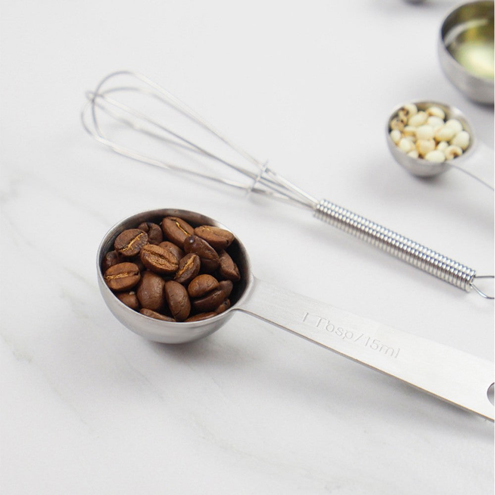 Set of 7Pcs Stainless Steel Measuring Spoon
