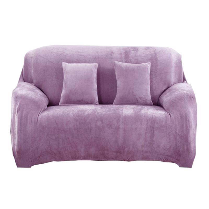 Home Fleeced Sofa Cover Polyester Couch Slipcover Home Decoration for 2 Seats Sofa