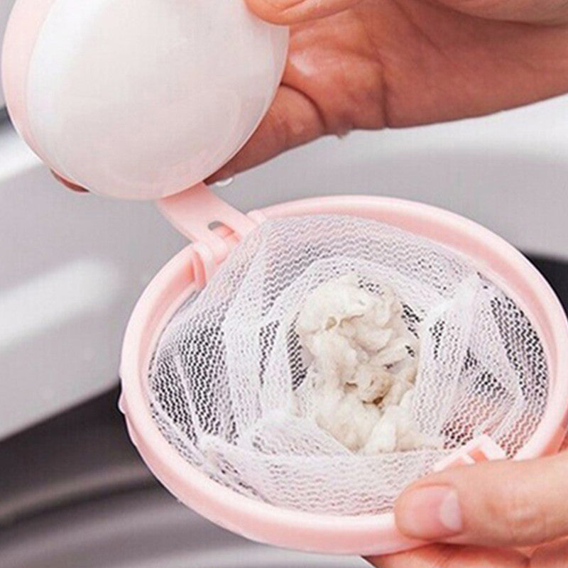 3 Pieces Floating Lint Hair Catcher Mesh Pouches