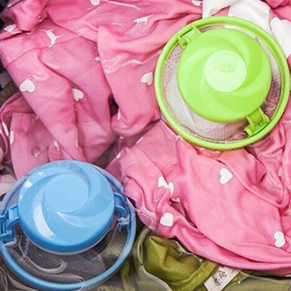 3x Floating Lint Hair Catcher Mesh Pouch Washing Machine Laundry Filter Bag