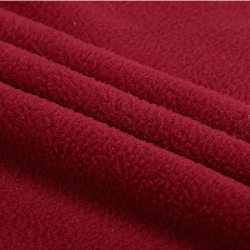 Pet Dog Warm Coat Fleece Jacket Jumper Sweater Winter Clothes-Wine Red